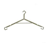 Pumixiy Portable Foldable Clothes Drying Rack for Camping, Durable Iron Coat Hanger with Space-Saving Folded Size, Ideal for Hiking, Travel and Outdoor(Green)