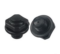 Pumixiy PVC Pool Air Valve Inflation Screw Cap Replacement Part, Compatible With Multiple Inflatable Models, Black 4.2cm Diameter, For Swimming Pool Spa Hot-Tub(2pcs)