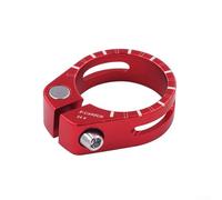 Pumixiy Red 34.9, Alloy For Bike Seat Post Clamp for Mountain and Road Bicycles, 31.8mm 34.9mm Lightweight For CNC Machined Hollow Lever Design, Compatible with 27.2-30.8mm Seatposts