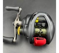 Pumixiy Red Left, Fishing Baitcasting Reel Pressing Plate for S, Metanium, BFS, CQ Models - Aluminum Alloy Clutch & Outgoing Line Switch Accessory, Left Handle Compatible