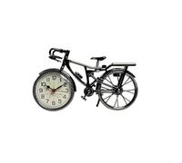 Pumixiy Retro Style For Bicycle Shape Alarm Clock with Arabic Numerals for Home Decor, ABS Plastic Construction and Standing Base Display
