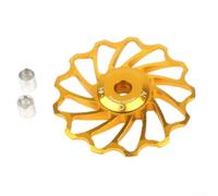 Pumixiy Road For Bike Rear Derailleur Pulley 11/13T Aluminum Alloy For Bicycle Wheel Roller for 7/8/9/10 Speed Compatibility Smooth Ball Bearings(silver 11T)