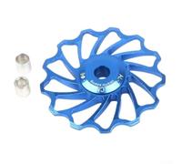 Pumixiy Road For Bike Rear Derailleur Pulley 11/13T Aluminum Alloy For Bicycle Wheel Roller for 7/8/9/10 Speed Compatibility Smooth Ball Bearings(gold 13T)