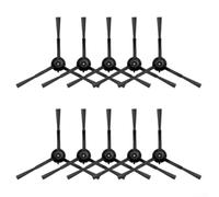 Pumixiy Robot Vacuum Side Brush Kit Compatible For T20 FIXR For T20 Vacuum Cleaner Replacement Parts Accessories Black Nylon Brushes For Edge Cleaning 10 Pieces