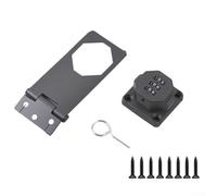 Pumixiy Secure Space Combination for Made Lock Durable Zinc Alloy with Cabinet Refrigerator Plus Door Security Simple Installation of Customizable Code(Gray)