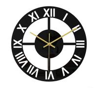 Pumixiy Silent Non-Ticking Acrylic Wall Clock 12 Inch Round Decorative for Home Office Bedroom Black 30x30cm(CC312)