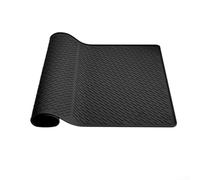 Pumixiy Silicone Glass Top Stove Cover Protector Mat, 28x20 Inch Heat Resistant 450°F, Anti-Scald Waterproof Countertop Pad for Electric Cooktop, Kitchen Drying Mat(Black)