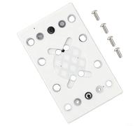 Pumixiy Square Sanding Pad 130x80mm for RTS 400/400, 12 Holes Replacement Backup Plate, Soft Regular Density PU Foam Backing Pad, White + Black