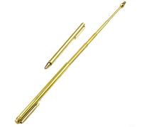 Pumixiy Stainless Steel Dowsing Tools with 99.9% Copper Probes, 55cm L-Shaped Metal Detecting Rods for Water Source and Treasure Hunting, 2-Pack(Gold)