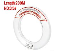 Pumixiy Strong Fishing Line for Offshore Use - 200M Clear Nylon Monofilament with Excellent Knot Strength and Abrasion Resistance(3.5 White)