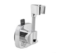 Pumixiy Variable Shower Head Holder Having 360° Rotation and Powerful Suction Cup 10kg Load Capacity Nonslip Grip for Secure Bathroom Mounting Abs Texture(Silver)