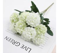 Pumixiy Wedding Hydrangea Silk Flower Bundle | Artificial Flowers for Centerpieces and Table Decor | Reusable Floral Arrangements in White, Blue, Pink,(light green)