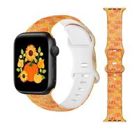 Pumkin Watch Band Compatible with Apple Watch Band 38mm 40mm 41mm 42mm 44mm 45mm 49mm 46mm,Fall Watch Strap Compatible with iWatch Apple Watch Series 10 9 Ultra 8 7 6 5 4 3 2 1 SE Women Men