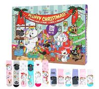 Pummel & Friends Pummeleinhorn Advent Calendar with 12 Pairs of Socks Size 38-43 for Women Christmas Calendar with Sneakers and Long Socks