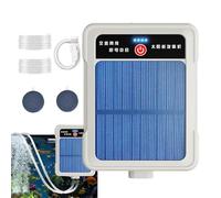 Pump Aerator, Rechargeable Solar/USB Portable and Waterproof, Oxygen Aquarium Aerator, for Home Office Aquarium Indoor Outdoor Lake River Bucket Fishing Bait