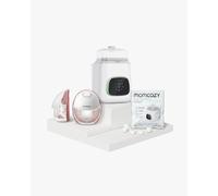 Pump & Clean Bundle: M6 Breast Pump and Bottle Washer and Washing Block | Pump Color: Cozy Red