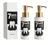 Pump-Dispenser Bamboo Charcoal whitening Toothpaste, Mint Fresh Toothpaste, Suitable for Daily Morning and Evening Oral Care, 100g