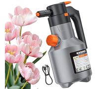 Pump Foam Sprayer - 2L Rechargeable Long Handle | Battery Powered Electric Foaming Sprayer - Efficient Cleaning Solution for Auto Home Kitchens Indoor Outdoor Garden Yard Patio Detailing Watering