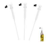 Pump for Coffee Syrup Bottle, Syrup Pump, 3 pcs 1 Litre Pump, with Tip Cover Included, Applicable to Bottles Within 28cm in Height