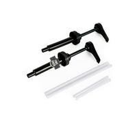 Pump for Gallon Jug & 5 Gallon Bucket, Leakproof Heavy Duty Pump Dispenser for Laundry Detergent, Shampoo, Soap, Oil, Snow Cone Syrup, Popcorn Butter, Commercial Household Industrial Use (2pc Black)