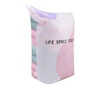 Pump-Free Vacuum Storage Bags, Seconds Quick Deflation Airtight Seal Moisture-Proof Eco-Friendly Stand-Up Space Saver Bags for Quilts Clothes Bedding 3 Pieces (Colored, 100x80x38cm)