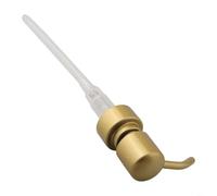 Pump Head 28/400 Thread for Soap Dispenser and Lotion, Robust Metal Print Head with Hose, Black, Silver, Gold, Rose Gold (Gold)