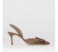 Pump MANOLO BLAHNIK Woman color Dove Grey - Size: 37½ - female