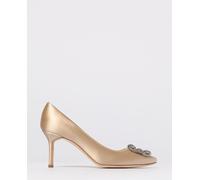 Pump MANOLO BLAHNIK Woman color Nude - Size: 37½ - female
