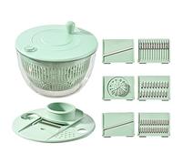 Pump Spinners Vegetable Dryer - Clear Multifunction Kitchen Tool, Sturdy Smooth Rotation, 23.5x14cm Water Removal | Handy Salad Prep Gadget for Fresh Vegetables Pasta Fries Fruits Cooking Convenience