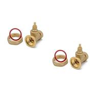 Pump Type GATE Valve 22MM x 1 1/2" - New B.S. Quality Brass x 2 (Pair)