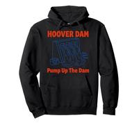 Pump Up The Dam Hoover Dam Nevada Retro Camera Trip Pullover Hoodie
