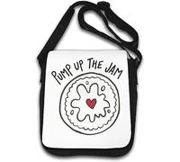Pump Up The Jam Pancake Heart Shoulder Bag White