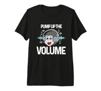 Pump Up The Volume Music Headphones DJ Beats Premium T-Shirt