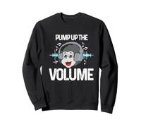Pump Up The Volume Music Headphones DJ Beats Sweatshirt