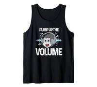 Pump Up The Volume Music Headphones DJ Beats Tank Top