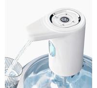 Pump Water Dispenser - 1200ml High Flow Bottled Pump, Electric Suction Device, Hole USB Rechargeable Extractor | Portable Automatic Drinking Fountain for Camping Kitchen Home Office