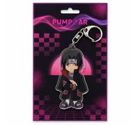 PumpCar Itachi Uchiha Acrylic Keychain, Naruto Shinobi Ninja Double-Sided Charm Key Ring with Metal Clip, Backpack Charm, Bag and Car Key Accessory, Collectible Anime Gift for Fans Birthday Gaming Men