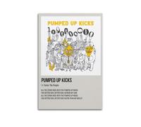 Pumped Up Kicks by Foster The People Poster Wall Art Aesthetic Cover Poster Design Painting for Living Room Bed Room 12x18inch(30x45cm) Unframe-style