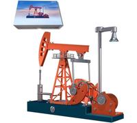 Pumping Unit Engine Kit That Works, 3D Metal Oilfield Working Equipment Assembly Kit with Light Oil Rig Physical Educational Science Kits - 219 Pcs