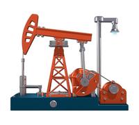 Pumping Unit Engine Model Kit That Runs, 3D Metal DIY Assembly Oil Pump Oilfield Working Equipment Mechanical Kit Physical Experiment Toy for Adult (219PCS)
