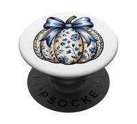 Pumpkin Aesthetic Chinoiserie Coquette Trendy Toile de Jouy PopSockets Adhesive PopGrip