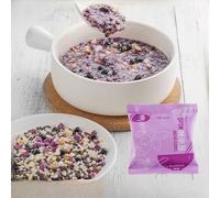 Pumpkin and millet porridge, corn vegetable Congee, fruit oatmeal, instant cereal Congee, breakfast substitute Congee, nutritional coarse grains, corn soup (Purple Potato Black Rice Congee,30 packs)