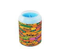 Pumpkin Art Doodle Portable Mud Paw Clean Station with Soft Silicone Brush Feet Cleaning Machine for Dogs Cats