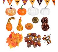 Pumpkin Artificial,Decorative Harvest Holiday Model | Fake Halloween Fall Vegetables for Event Planners Craft Hobbyists Thanksgiving Photographers Home Decorators
