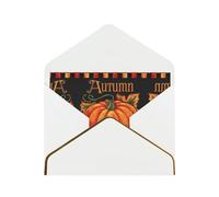 Pumpkin Autumn Blessings Greetings Romantic Card With Envelopes, Send To A Close Friend,Phnom Penh Pearl Paper Greeting Card