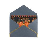 Pumpkin Autumn Blessings Greetings Romantic Card With Envelopes, Send To A Close Friend,Phnom Penh Pearl Paper Greeting Card