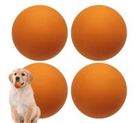 Pumpkin Ball with Competition - 4x High Elasticity Rubber Bounce Ball High Visibility Hobbies Empty Rubber Player for Good Bounce Beginner