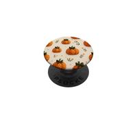 Pumpkin Bow Polka Dot Fall Autumn Cottagecore Cute Pattern PopSockets Adhesive PopGrip