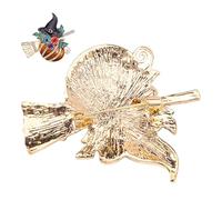 Pumpkin Brooch Pin | Brooches Lapel Pins | Pins Cute Fall Holiday Festival Hat | Rhinestone Pumpkin Brooch Rhinestones Alloy Black Wizard Hat for Thanksgiving, Weddings, Dates, Birthday Celebrations