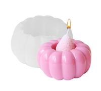Pumpkin Candle Holder Mould, Silicone Candle Holder Mould - Pumpkin Candle Holder Casting Resin Mould, Halloween 3D Epoxy Resin Casting Mould for Thanksgiving Decorations